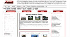 Desktop Screenshot of honden-vakanties.nl