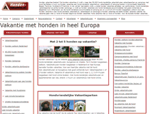 Tablet Screenshot of honden-vakanties.nl